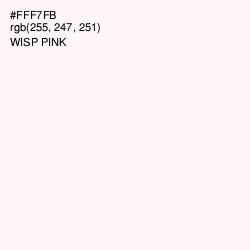#FFF7FB - Wisp Pink Color Image